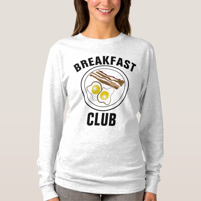 BACON DE CLUBES DE CAFÉ DA MANHÃ E T-Shirts DE OVO (Frente)