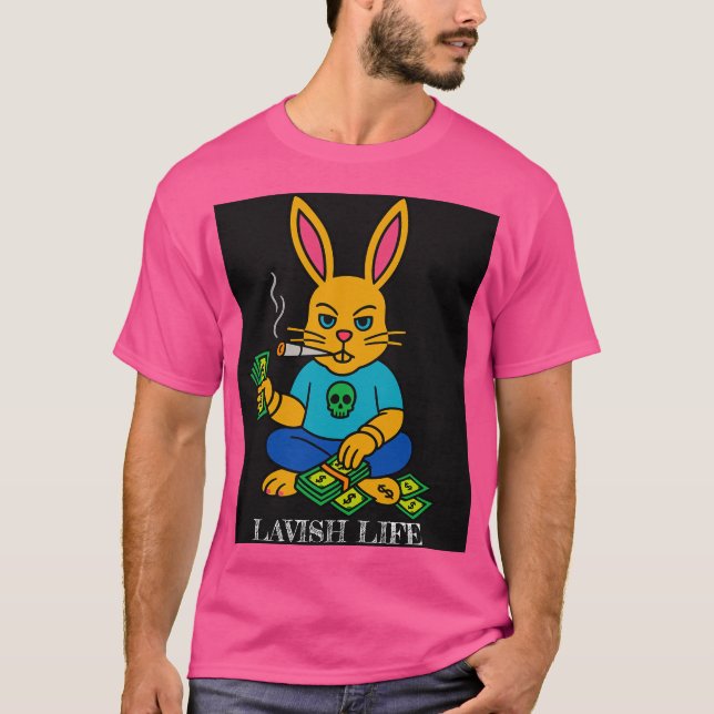Bad Bunny x Lavish Life Camiseta Gráfica (Frente)