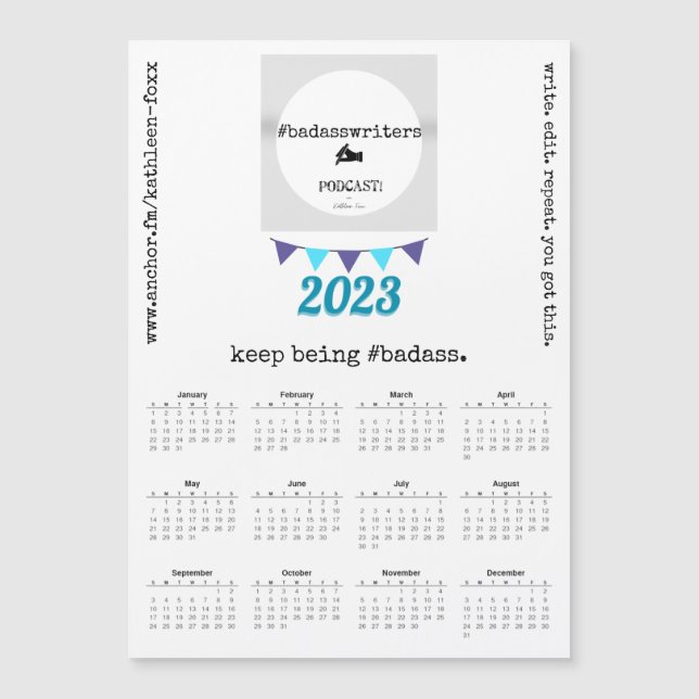 #badass calendário magnético 2023 (Frente)