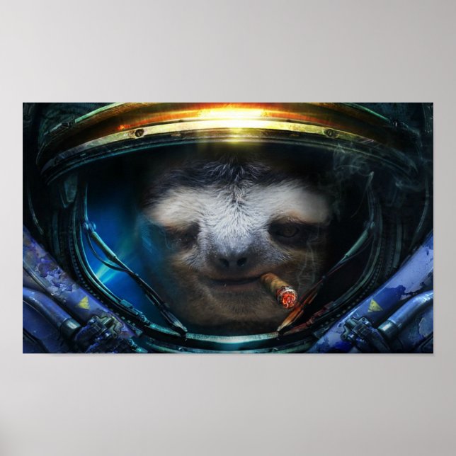 Badass sloth poster (Frente)