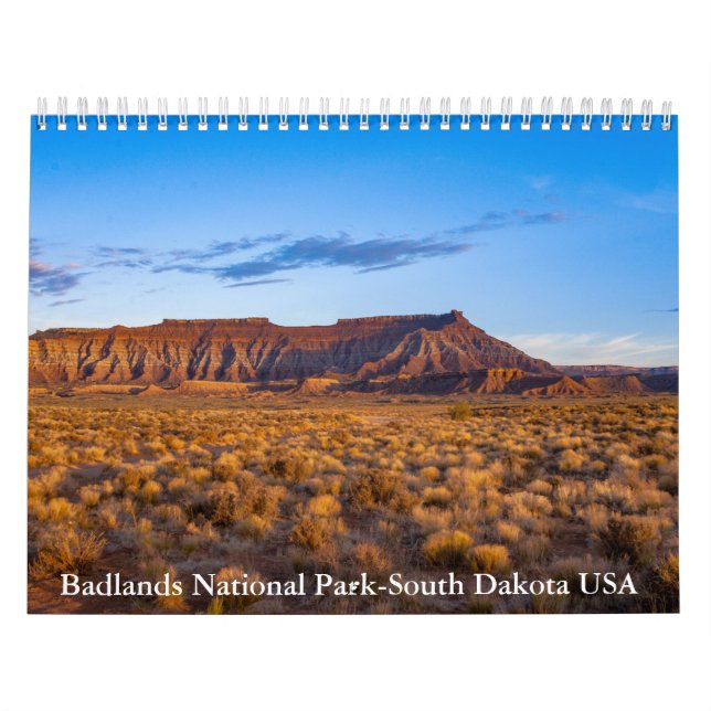 Badlands National Park - Dakota do Sul Calendário  (Capa)