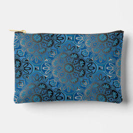 Bag de acessórios do Viagem azul e preto