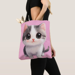 Bag de Tote de Gato Kawaii - Presente Adorável e N