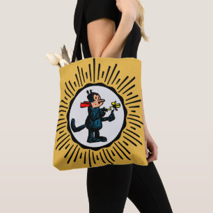 Bag de Tote de Impressão de Gato de Cartoon