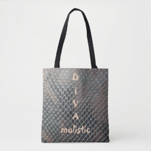Bag de Tote de Impressão do Snakeskin Multicolor 