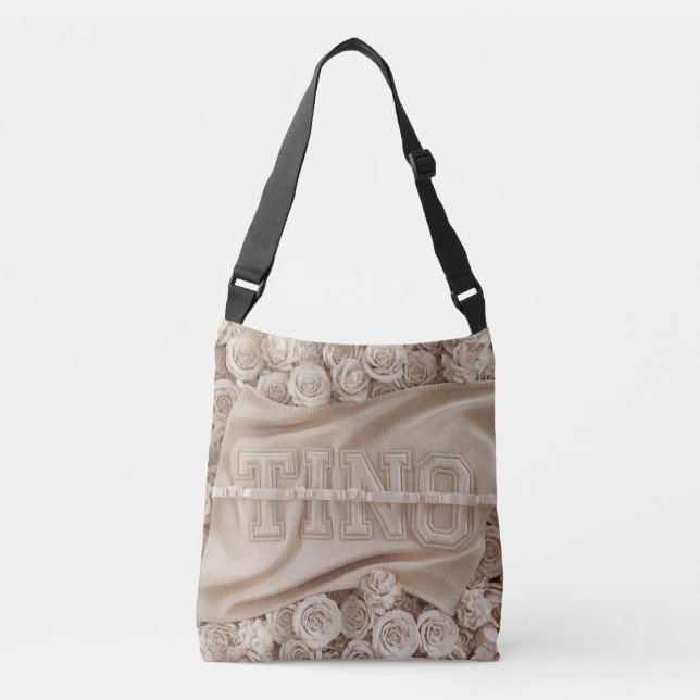 Bag de Tote de Rosa Bordado TINO (Frente)