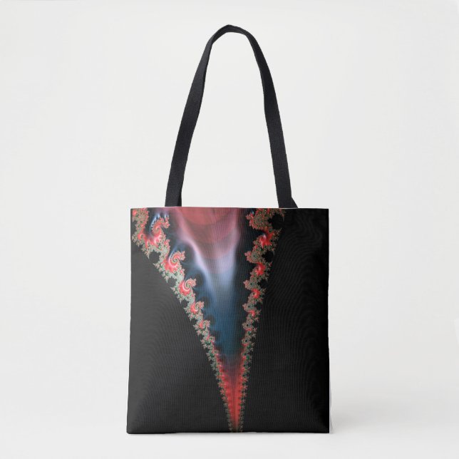 Bag de Tote de Zip Mandelbrot (Frente)