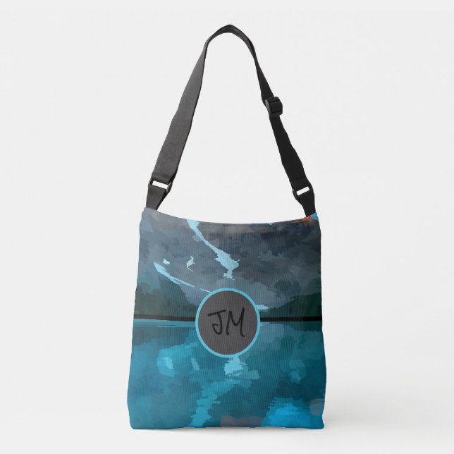 Bag de Tote para Montanhas de Aquarela Amigáveis à (Frente)