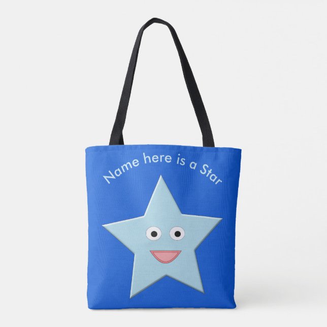 Bag de Tote Personalizada da Estrela de Celebração (Verso)