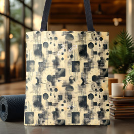 Bag de Tote Personalizada do Abstrato Beige Elegan