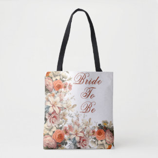Bag de Tote Personalizada Elegante do Buquê Floral