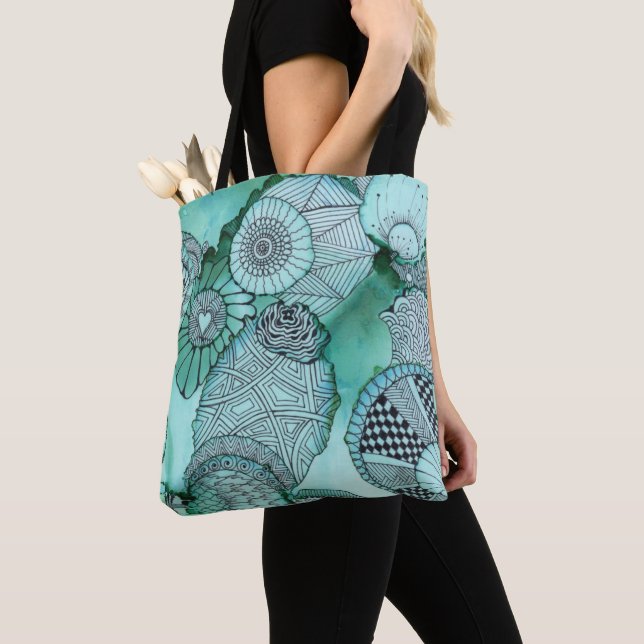 Bag de Tote Teal (Close Up)