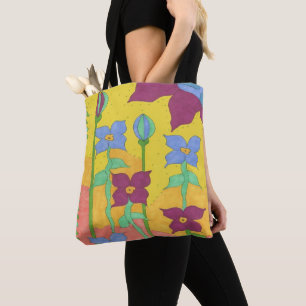 Bag Floral Tote Boêmian Amarelo