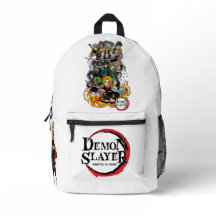Bag pack,DEMON SLAYER, BRANCO