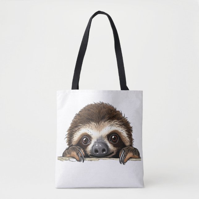 Bag Tote de Peeking Sloth (Frente)