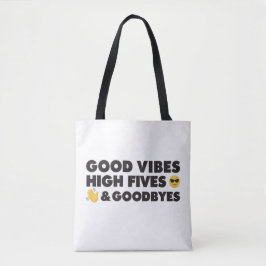 Bag Tote Mensagem de Graduação de Boas Vibes