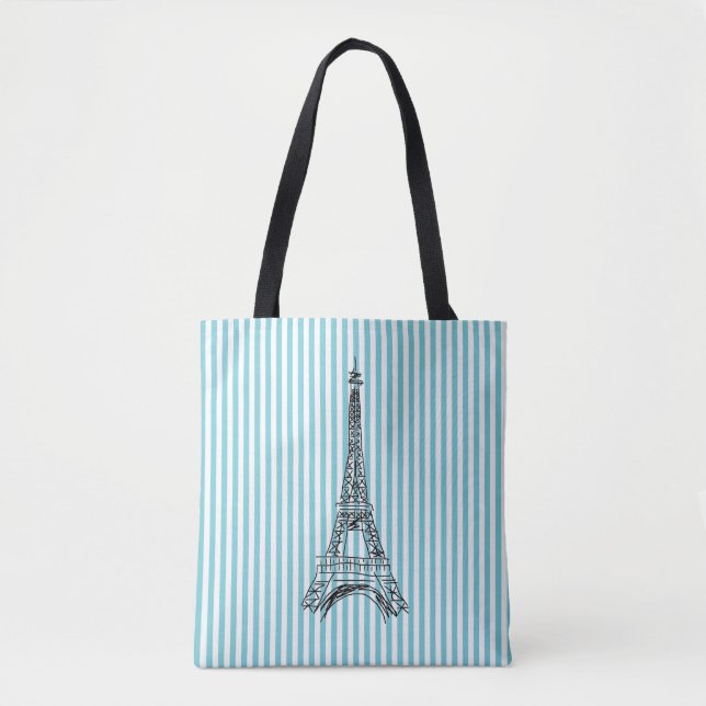 Bag Tote Stripe de Paris da Torre Eiffel (Frente)
