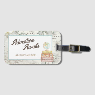 Bagagem A Aventura Personalizada Aguarda A Etiqueta De Bag