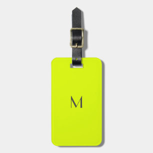 Bagagem amarelo fluorescente - acrescentar etiqueta de bag