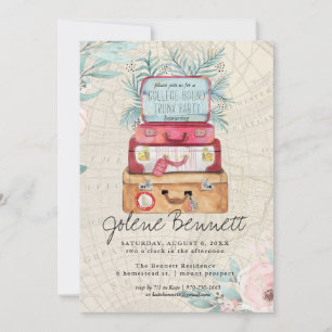 Bagagem de Vintage Graduação de Partes Tronco