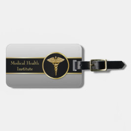 Bagagem Dourado Caduco Médico Profissional - Etiqueta de B