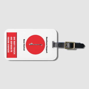 Bagagem Etiqueta Clarinet de Bass