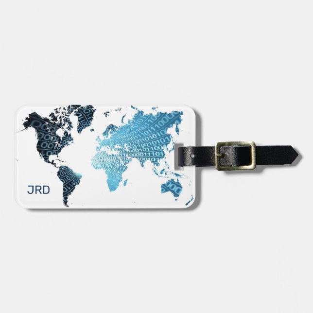 Bagagem Etiqueta de Bagagem_Mapa Binário (Frente Horizontal)