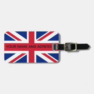 Bagagem Etiqueta de bagagens com pavilhão do Reino Unido