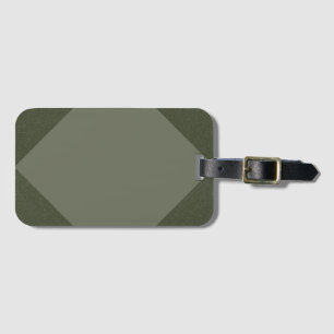 Bagagem Etiqueta de Bloco de Borda Verde Moss