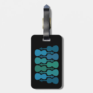 Bagagem Etiqueta de Caso Violin Verde Azul/Viola, Personal