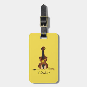 Bagagem Etiqueta de Marca do Instrumento de Música Violin