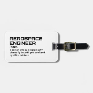 Bagagem Etiqueta de Trabalho Engraçada - Engenheiro Aeroes