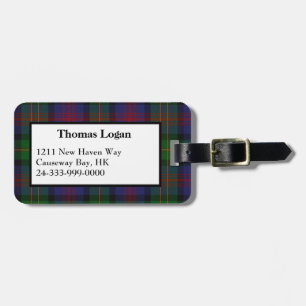 Bagagem Etiqueta de Xadrez Logan Tartan