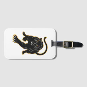 Bagagem Etiqueta Panther Preta de Luxo