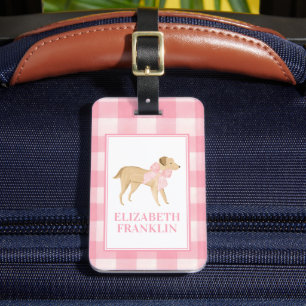 Bagagem Etiqueta Personalizada de Cachorro Escolar