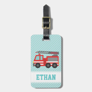 Bagagem Etiqueta Personalizada de Mala Menino Caminhão de 