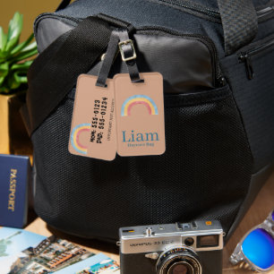 Bagagem Etiqueta Personalizada de Mochila de Fraldas Boho