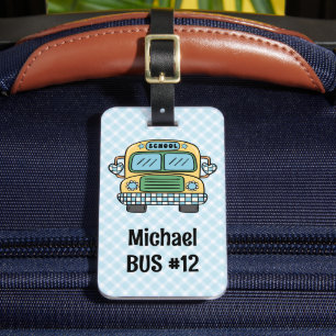 Bagagem Etiqueta Personalizada de Mochila de Meninos Info