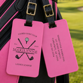 Bagagem Etiqueta Personalizada para Bolsa de Golfe de Senh