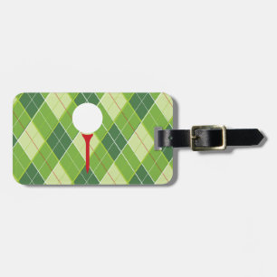 Bagagem Golf Argyle, modelo tee e etiqueta de bola de golf
