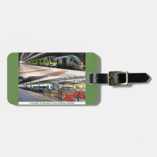 Bagagem Imagem da estação de trem para a etiqueta de bagag