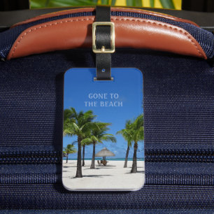 Bagagem Ir para a praia (personalizável) Etiqueta de bagag