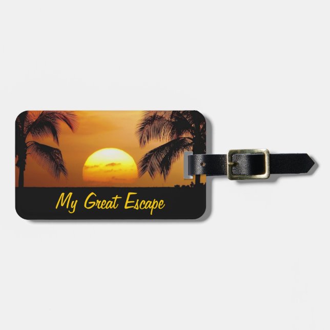 Bagagem Minha etiqueta de escape do Excelente (Frente Horizontal)