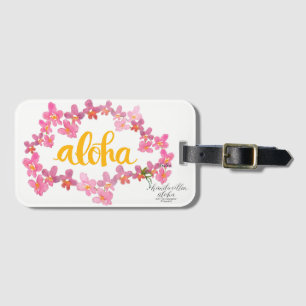 Bagagem Pulseira de Etiqueta para Bolsa Aloha Bold Orchid
