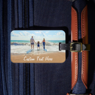 Bagagem Texto Fotográfico Personalizado Sua Etiqueta De Ba