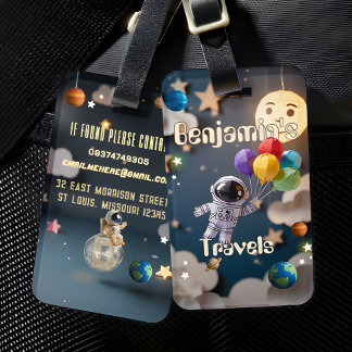 Bagagem Viagem de Espaço Personalizado para Etiqueta de Ba