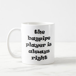 bagpipe jogador sempre certo caneca de café