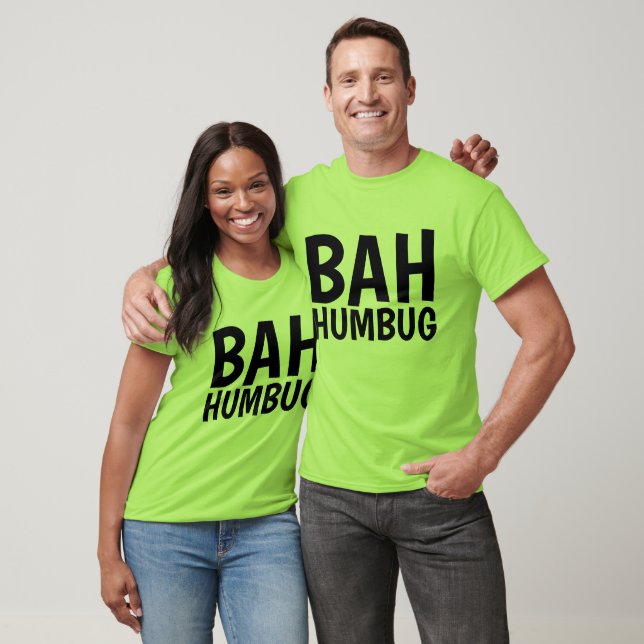 BAH HUMBUG Camisetas de Natal engraçadas (Unissex)