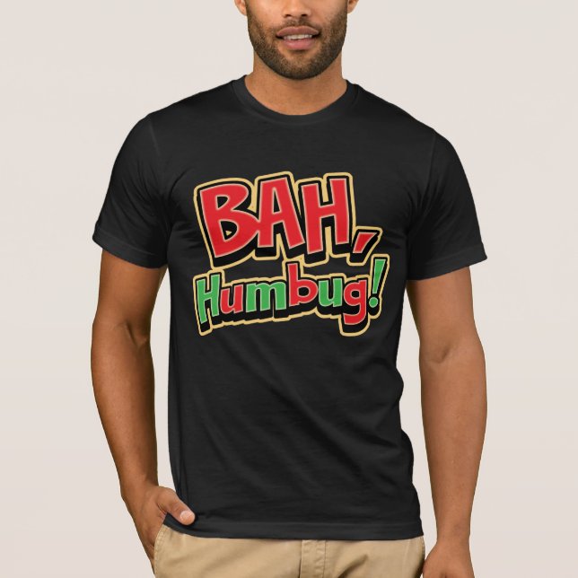 Bah Humbug Dark T-Shirt (Frente)