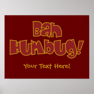 BAH HUMBUG! poster personalizado